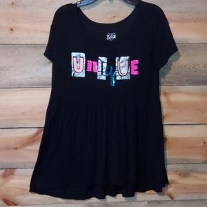 Justice "UNIQUE" shirt
